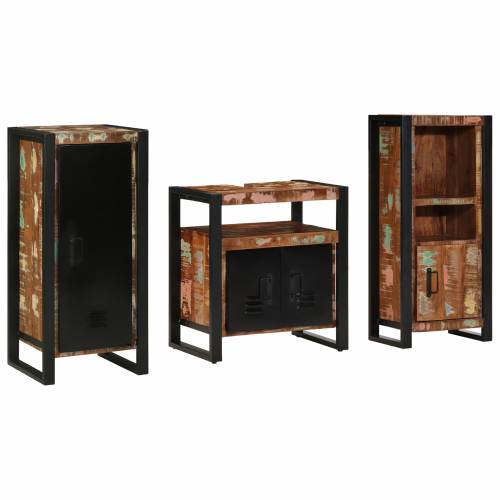 Set namještaja za kupaonicu 3 pcs Čvrsto reciklirano drvo Cijena