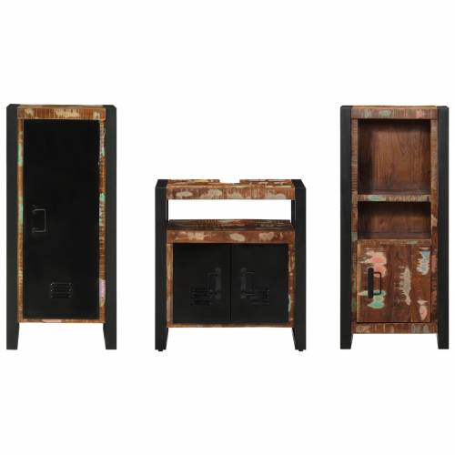 Set namještaja za kupaonicu 3 pcs Čvrsto reciklirano drvo Cijena