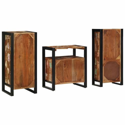 Set namještaja za kupaonicu 3 pcs Čvrsto reciklirano drvo Cijena