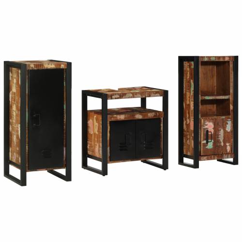Set namještaja za kupaonicu 3 pcs Čvrsto reciklirano drvo Cijena