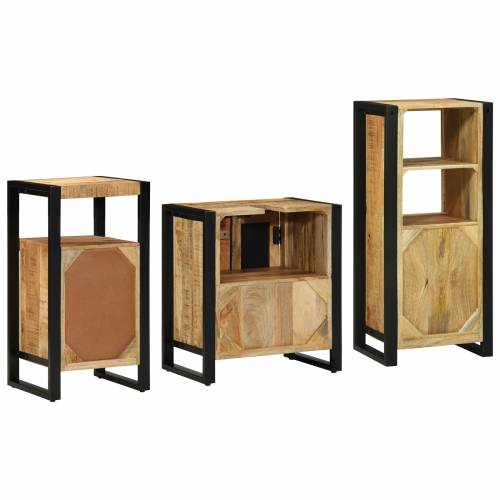 Set namještaja za kupaonicu 3 pcs Smeđa Čvrsto drvo manga Cijena