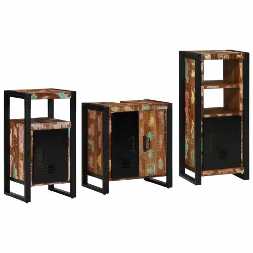 Set namještaja za kupaonicu 3 pcs Čvrsto reciklirano drvo Cijena