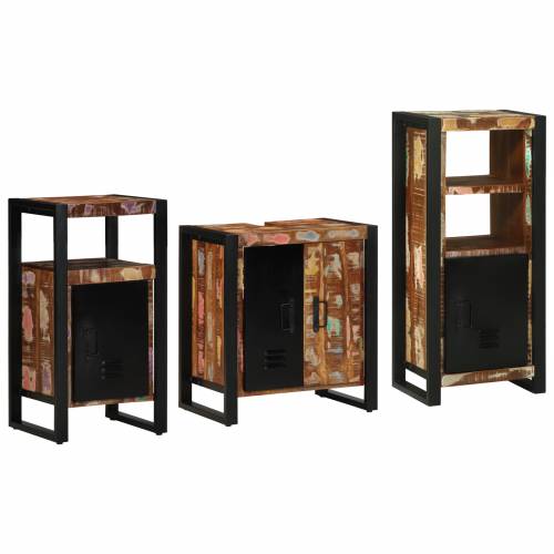 Set namještaja za kupaonicu 3 pcs Čvrsto reciklirano drvo Cijena