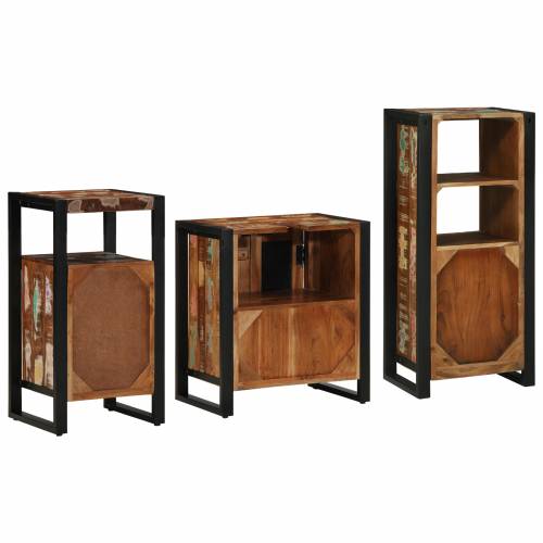 Set namještaja za kupaonicu 3 pcs Čvrsto reciklirano drvo Cijena