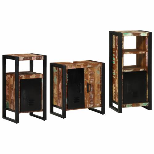 Set namještaja za kupaonicu 3 pcs Čvrsto reciklirano drvo Cijena