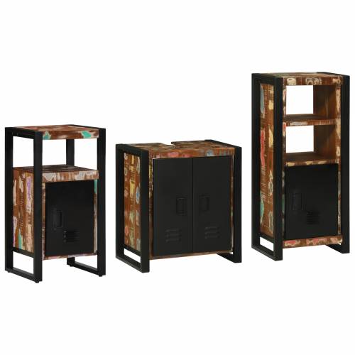 Set namještaja za kupaonicu 3 pcs Čvrsto reciklirano drvo Cijena