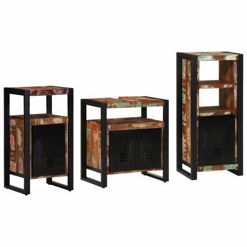 Set namještaja za kupaonicu 3 pcs Čvrsto reciklirano drvo Cijena