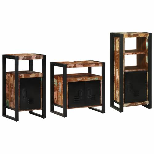 Set namještaja za kupaonicu 3 pcs Čvrsto reciklirano drvo Cijena