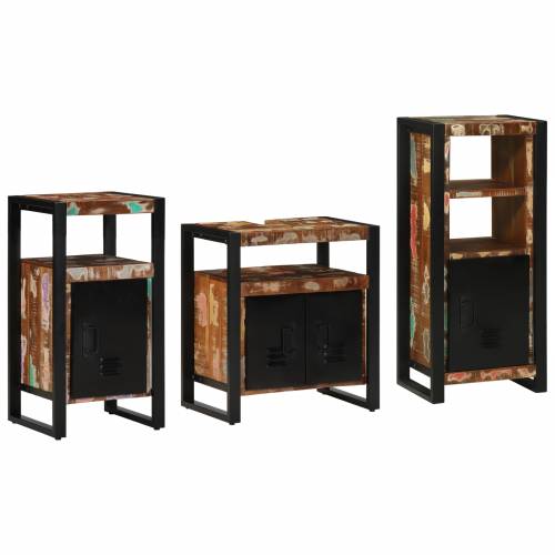Set namještaja za kupaonicu 3 pcs Čvrsto reciklirano drvo Cijena
