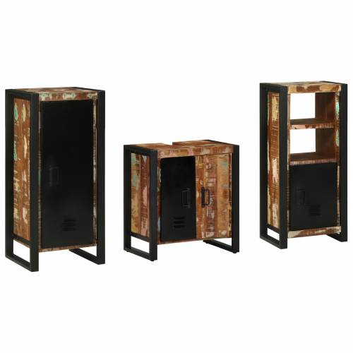 Set namještaja za kupaonicu 3 pcs Čvrsto reciklirano drvo Cijena