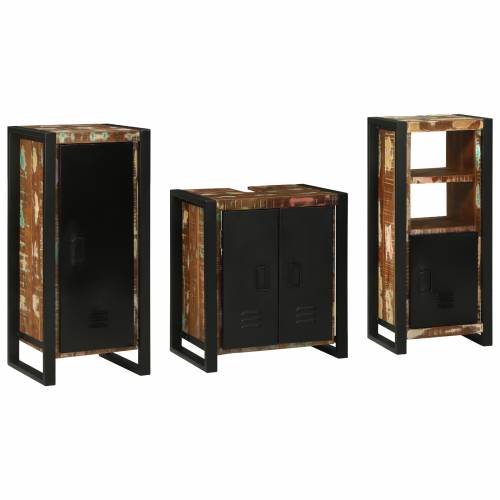 Set namještaja za kupaonicu 3 pcs Čvrsto reciklirano drvo Cijena