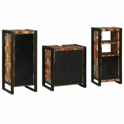 Set namještaja za kupaonicu 3 pcs Čvrsto reciklirano drvo Cijena