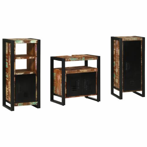 Set namještaja za kupaonicu 3 pcs Čvrsto reciklirano drvo Cijena