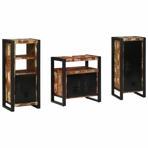 Set namještaja za kupaonicu 3 pcs Čvrsto reciklirano drvo Cijena