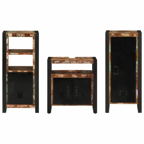 Set namještaja za kupaonicu 3 pcs Čvrsto reciklirano drvo Cijena