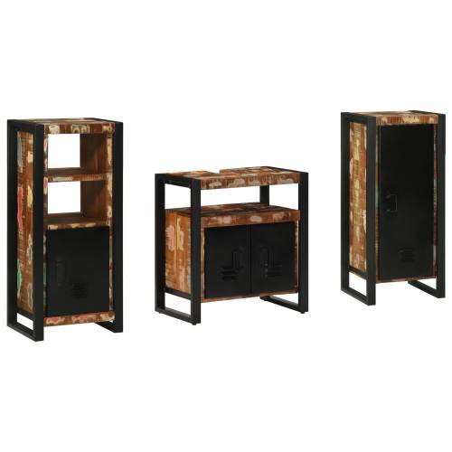 Set namještaja za kupaonicu 3 pcs Čvrsto reciklirano drvo Cijena