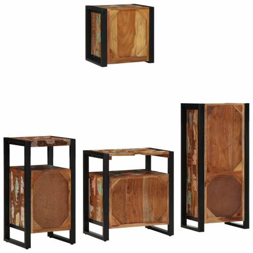 Set namještaja za kupaonicu 4 pcs Čvrsto reciklirano drvo Cijena