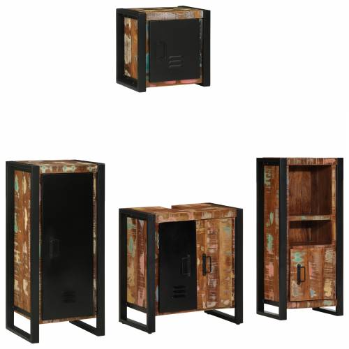 Set namještaja za kupaonicu 4 pcs Čvrsto reciklirano drvo Cijena