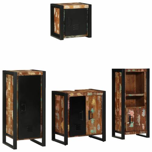 Set namještaja za kupaonicu 4 pcs Čvrsto reciklirano drvo Cijena