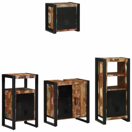 Set namještaja za kupaonicu 4 pcs Čvrsto reciklirano drvo Cijena