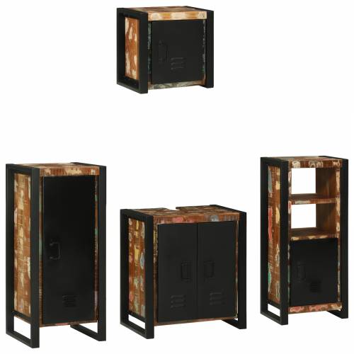 Set namještaja za kupaonicu 4 pcs Čvrsto reciklirano drvo Cijena