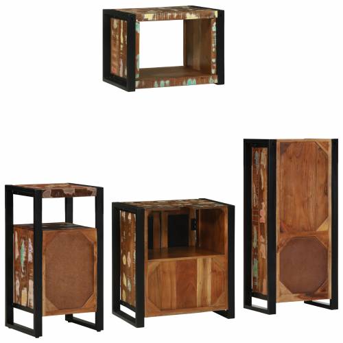 Set namještaja za kupaonicu 4 pcs Čvrsto reciklirano drvo Cijena