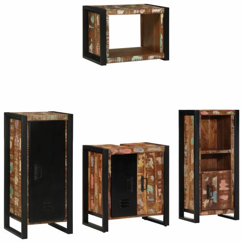 Set namještaja za kupaonicu 4 pcs Čvrsto reciklirano drvo Cijena