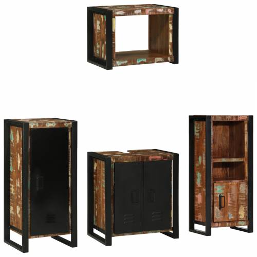 Set namještaja za kupaonicu 4 pcs Čvrsto reciklirano drvo Cijena
