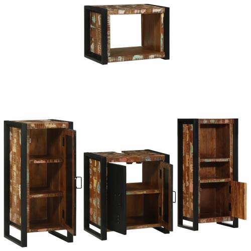 Set namještaja za kupaonicu 4 pcs Čvrsto reciklirano drvo Cijena