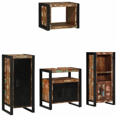 Set namještaja za kupaonicu 4 pcs Čvrsto reciklirano drvo Cijena