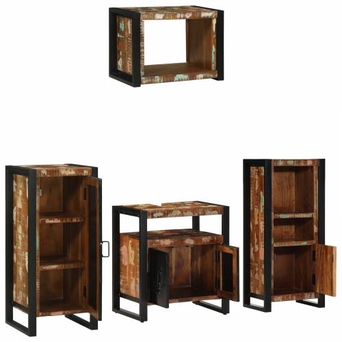 Set namještaja za kupaonicu 4 pcs Čvrsto reciklirano drvo Cijena