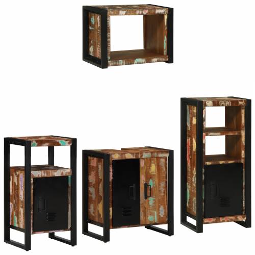 Set namještaja za kupaonicu 4 pcs Čvrsto reciklirano drvo Cijena