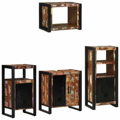 Set namještaja za kupaonicu 4 pcs Čvrsto reciklirano drvo Cijena