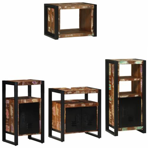Set namještaja za kupaonicu 4 pcs Čvrsto reciklirano drvo Cijena