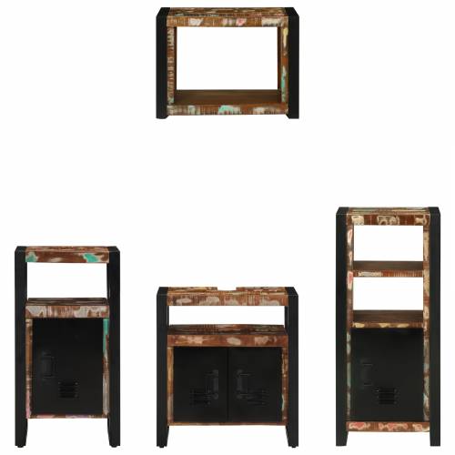 Set namještaja za kupaonicu 4 pcs Čvrsto reciklirano drvo Cijena