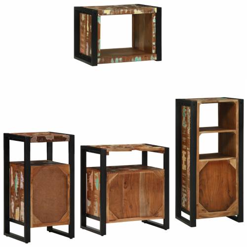 Set namještaja za kupaonicu 4 pcs Čvrsto reciklirano drvo Cijena