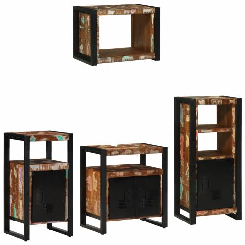 Set namještaja za kupaonicu 4 pcs Čvrsto reciklirano drvo Cijena