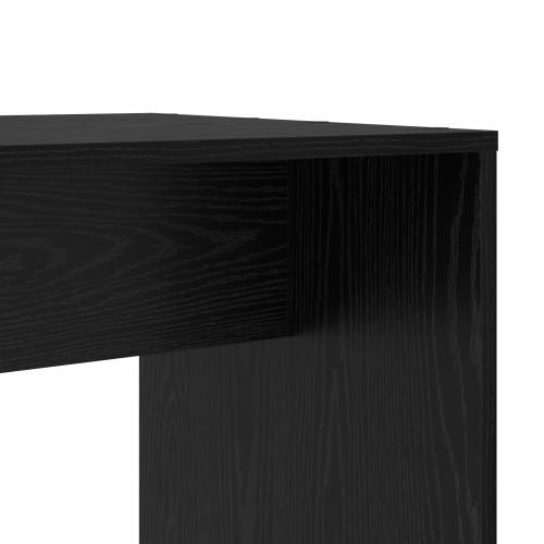 Stol s policom Crni hrast 138.5 x 55 x 143 cm Konstruirano drvo Cijena