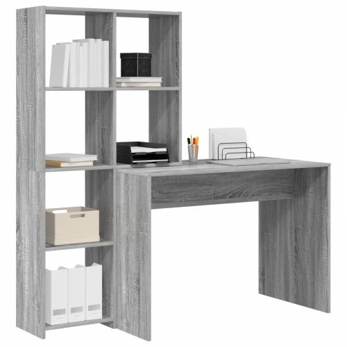 Stol Sivi hrast sonoma 138.5 x 55 x 143 cm Konstruirano drvo Cijena