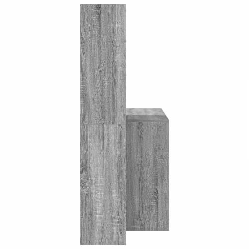 Stol Sivi hrast sonoma 138.5 x 55 x 143 cm Konstruirano drvo Cijena