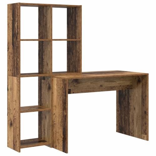 Stol s policom Staro drvo 138.5 x 55 x 143 cm Konstruirano drvo Cijena