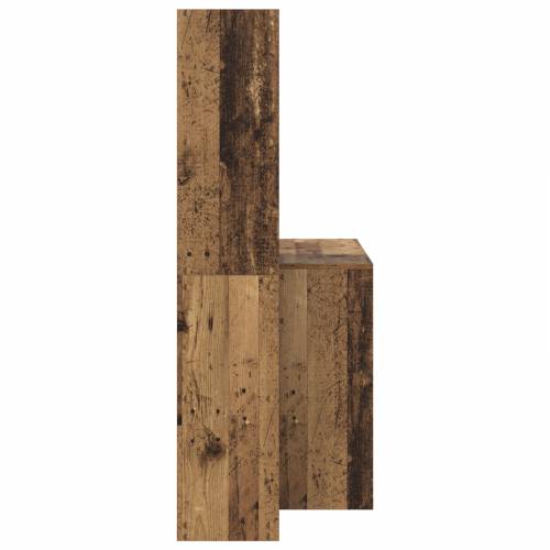 Stol s policom Staro drvo 138.5 x 55 x 143 cm Konstruirano drvo Cijena