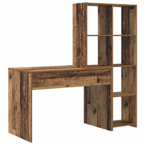 Stol s policom Staro drvo 138.5 x 55 x 143 cm Konstruirano drvo Cijena