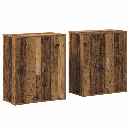 Highboard 2 pcs Staro drvo 60 x 31 x 70 cm Konstruirano drvo Cijena
