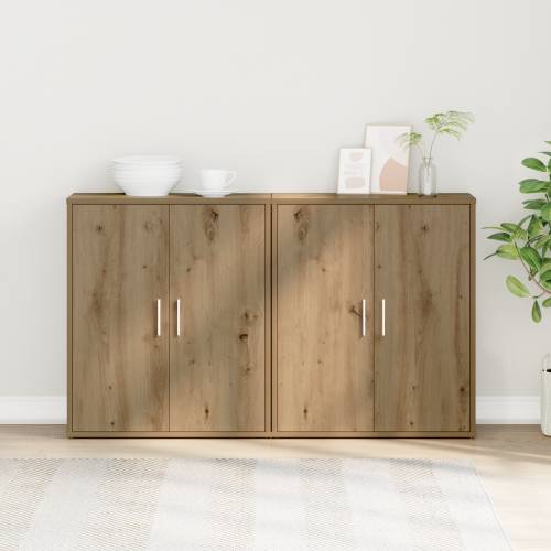 Highboard 2 pcs hrast artisan 60 x 31 x 70 cm Konstruirano drvo Cijena