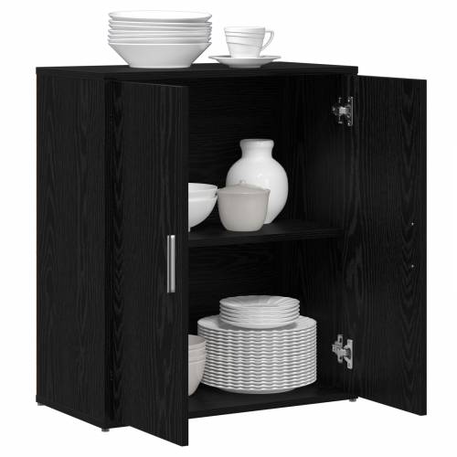Highboard 2 pcs Crni hrast 60 x 31 x 70 cm Konstruirano drvo Cijena