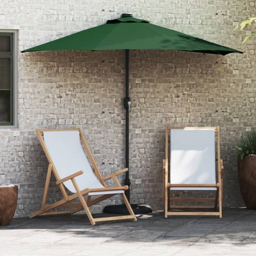 Vrtni suncobran Zelena 294 x 150 x 223 cm tkanina Cijena