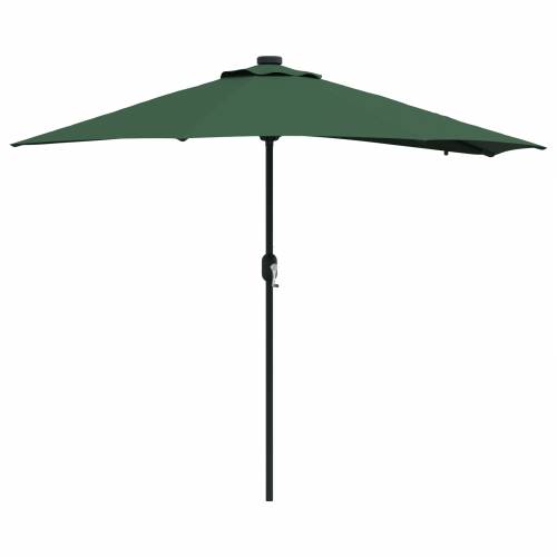 Vrtni suncobran Zelena 294 x 150 x 223 cm tkanina Cijena