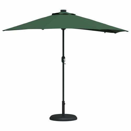 Vrtni suncobran Zelena 294 x 150 x 223 cm tkanina Cijena
