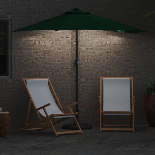Vrtni suncobran Zelena 294 x 150 x 223 cm tkanina Cijena